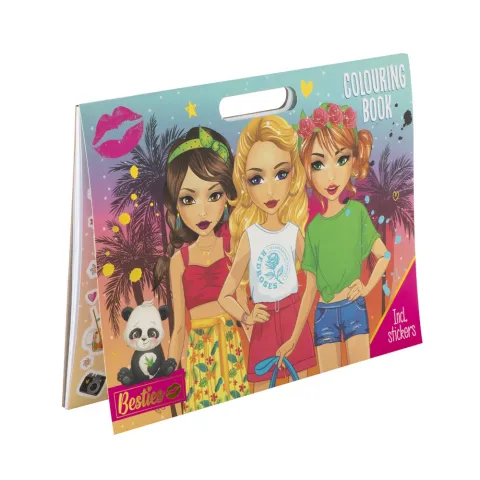 Книга д/творч. Besties Мега розмальвка з стікерами 961023