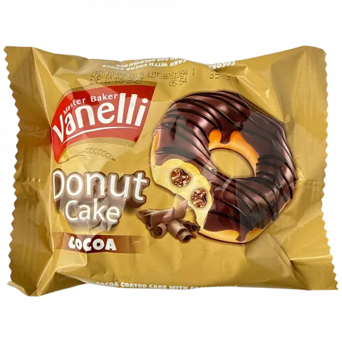 Тістечко VANELLI DONUT 35 г з шоколадом И609 (Туреччина)