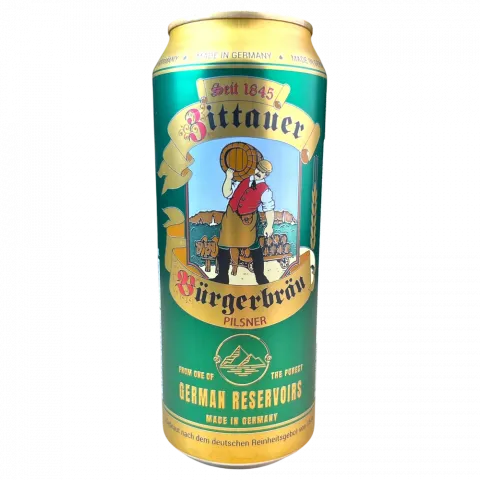 Пиво Zittauer Burgerbrau 0,5л з/б Pilsner с 4,8И190