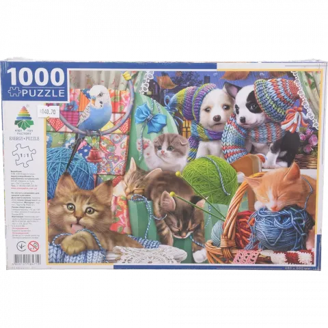 Пазли 10000 ел. Цуценята та кошенята коробка мікрогофра