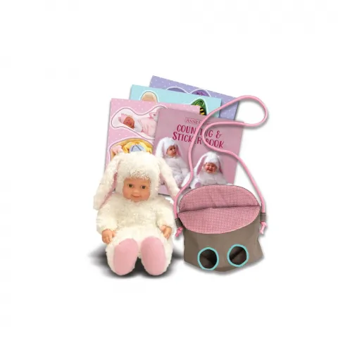 Іграшка Лялька Anne Geddes з Зайченям 23 см 21072