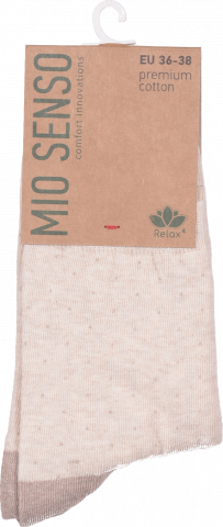 Шкарпетки жін Mio Senso Relax4 C500RF 393 світло-бежевий, SBR-002 ,р.36-38
