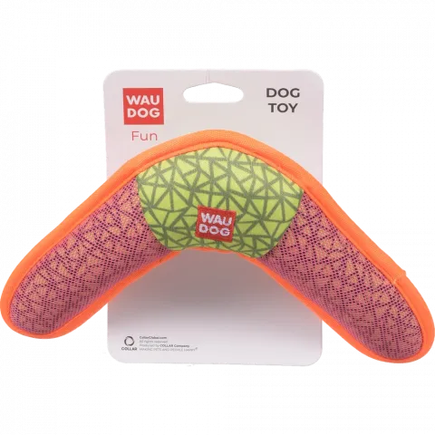 Іграшка д/собак WAUDOG Fun Бумеранг 24х14 см рожевий