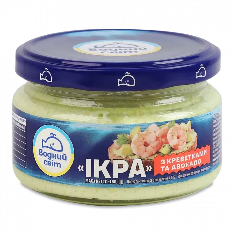 Ікорка Водний світ 160 г креветка авокадо