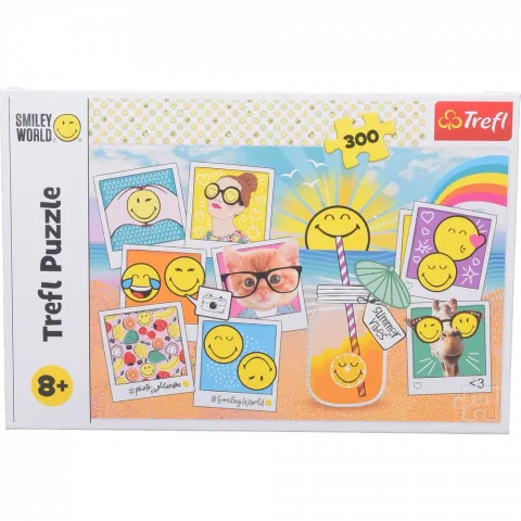Іграшка пазл Трефль 300 Смайлі на канікулах /Смайлі 23019 И192