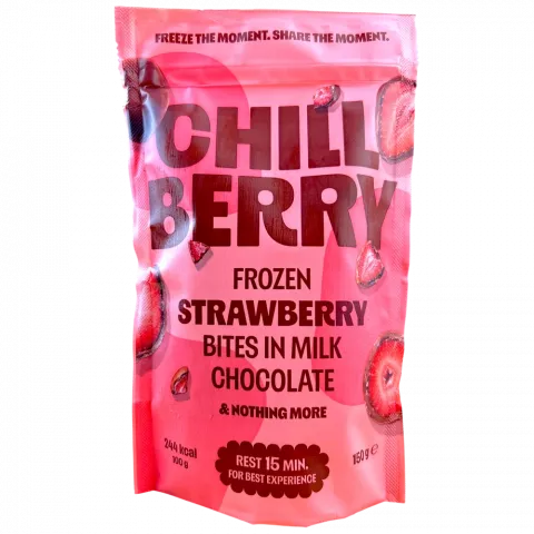Полуниця CHILL BERRY 150г в молочному шок. И527 (Польща)