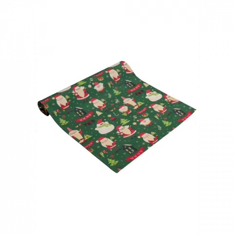 Доріжка Прованс 40х140 см Санта на зеленому