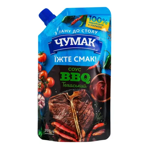Соус Чумак 200 г д/пак. Техаський BBQ