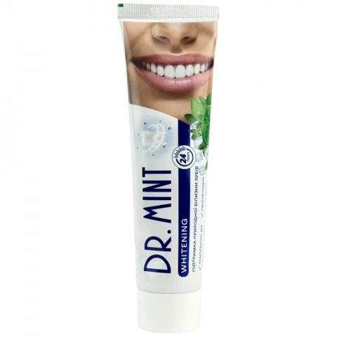 Зуб. паста Dr. Mint 130 г Відбілююча