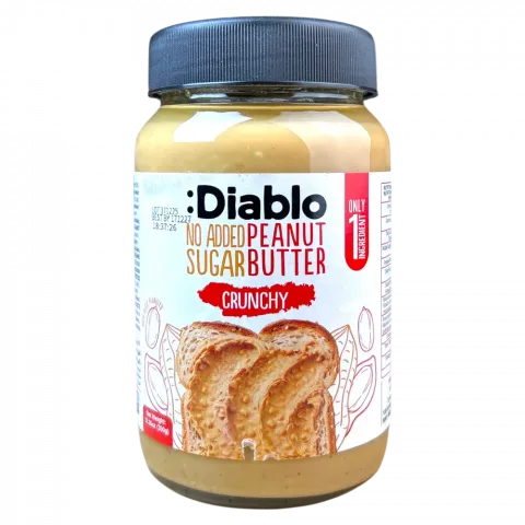 Паста Diablo 350 г арахісова кранч без цукру И698 (Польща)