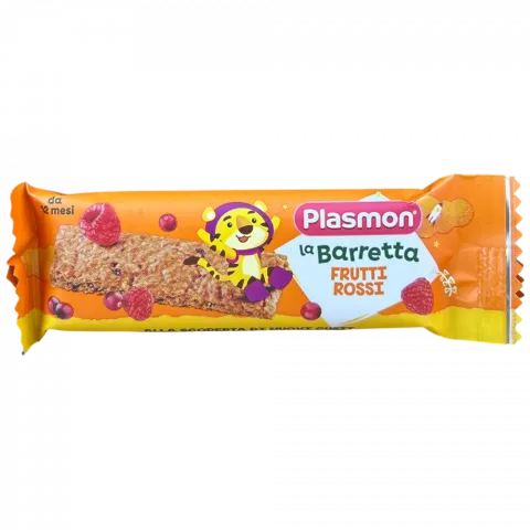 Батончик Plasmon 20 г з червоних ягід