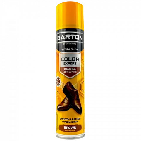 Спрей-фарба Barton 300 мл Color Expert д/гладк. шк. корич.