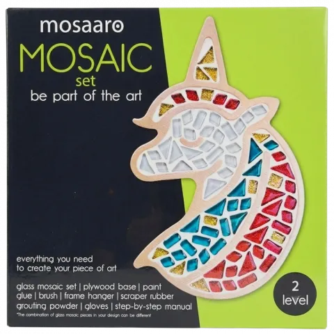 Набір д/творчості Mosaaro Кришталеве скло мозаїка Єдиноріг MA2002
