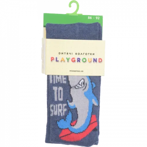 Колготки дит. Playground 0084 Акула синій, р. 086