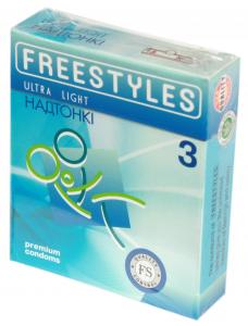 Презервативи Freestyles 3 шт. Ultra light