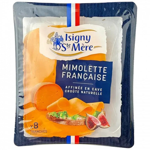 Сир ISIGNY STE MERE Mimolette 150г 3 міс. слайси (Франція)