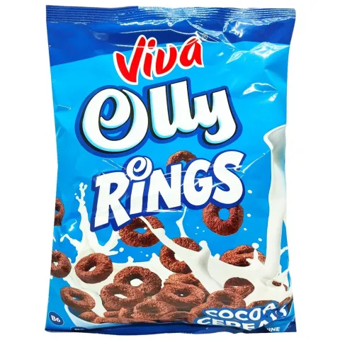 Кільця VIVA пшенично-зернові зі смаком какао 250г И052