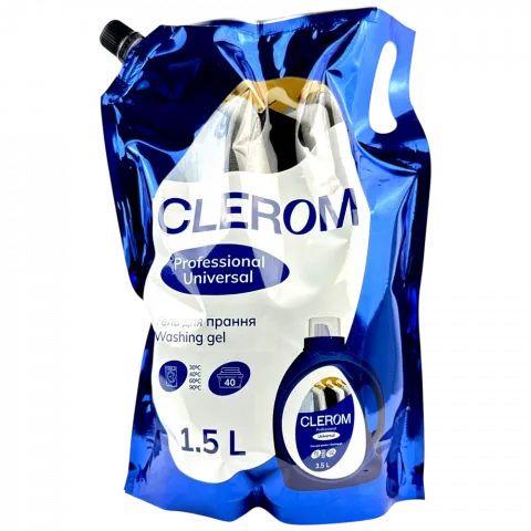 Гель д/прання Clerom 1,5 мл д/пак. Professional Universal