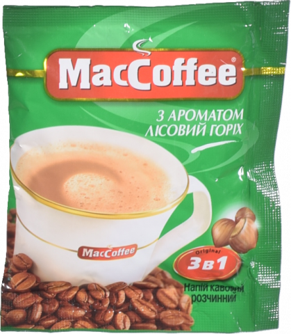 Кавовий напій Мак Кофе 18 г 3в1 Лісовий горіх