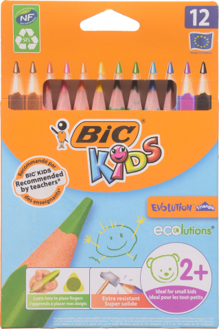 Набір олівців кольор. BIC Evolution Triangle 12 кол.