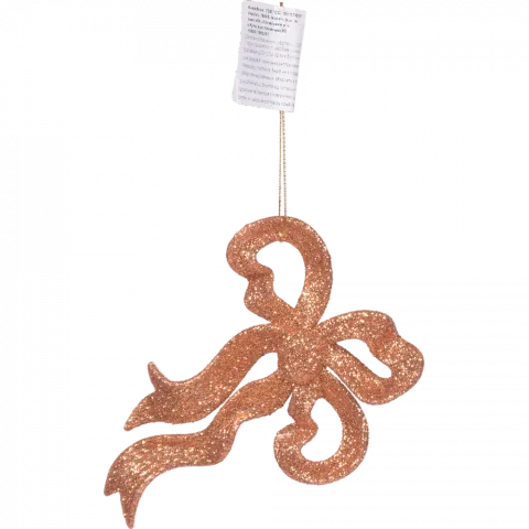 Підвіска на ялинку пласт Бантик Блиск 14,5х10,5 см 1102-3