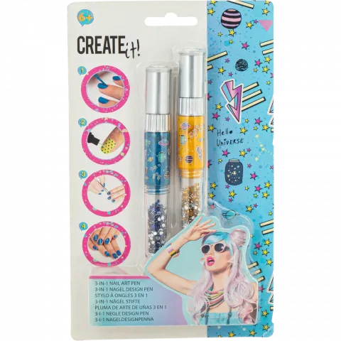 Набір дитячий Create it! для дизайну нігтів 3 в 1 Гелексі в асорт. 6600644
