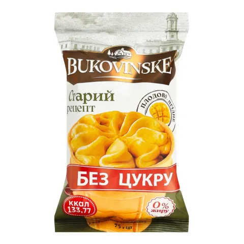 Морозиво Bukovinske 75 г ст.Старий рецепт манго б/цукру