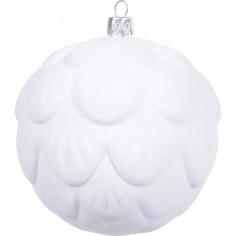 Прикраса ялинкова Куля пластик Хміль Оксамит 100 мм 1855