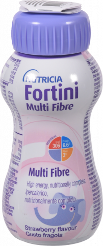 Напій Fortini 200 мл з харчовими волокнами зі смаком полуниці 1+ років