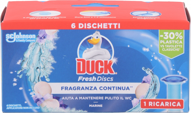 Освіж. д/унітазу Duck 70 г диски чистоти Морська свіжість (запаска)