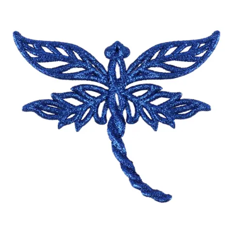 Підвіска на ялинку пласт Стрекоза Блиск 10х13 см 0701-3