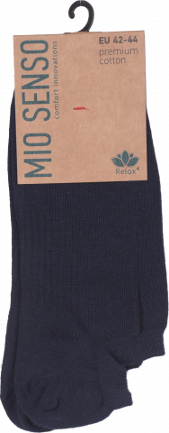 Шкарпетки чол. Mio Senso ультракороткі C100R темно-сині, р. 42-44