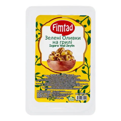 Оливки Фімтад 250 г зел. гриль