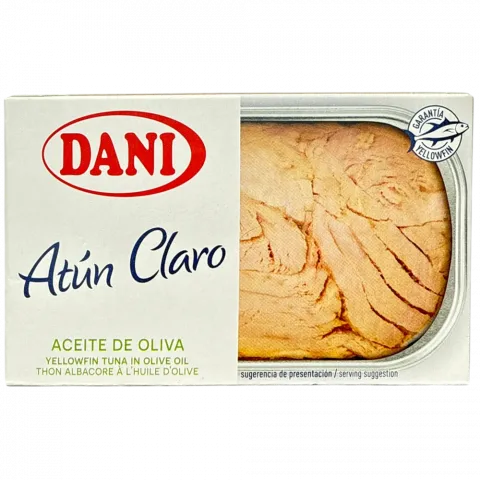 Тунець жовтоперий DANI 111г в олив. олії з/б И073(Іспанія)