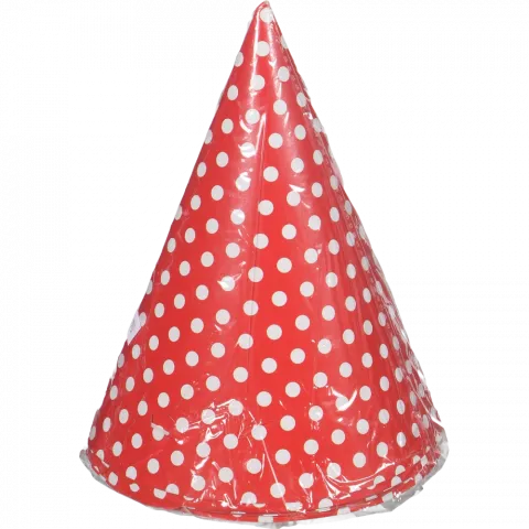 Набір ковпаків д/вечірки паперових 6 шт. 20 см в мал. крап. арт. 888-2 И248