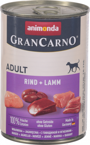 Корм д/собак Animonda 400 г GranCarno з яловичиною та ягням