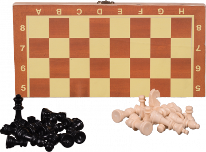 Гра настільна Шахи в дерев`яній дошці 28,7х14,5х14,5 см пластикові 2829 И986