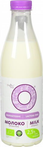 Молоко Organic Milk 2,5 1 л безлактозне органічне