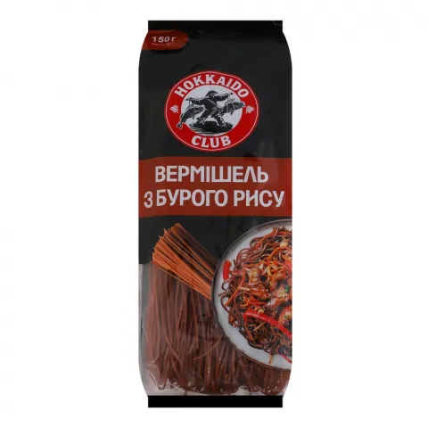Макарони Hokkaido Club 150 г Вермішель бурий рис