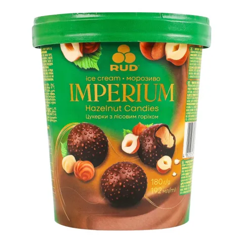 Морозиво Рудь 180 г Hazelnut Candies