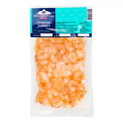 Креветки Skandinavika 200/300 180 г т/у вар. очищ.
