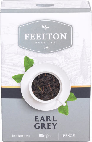 Чай Feelton 90 г чорн. Earl Grey з бергамотом Рекое (П)