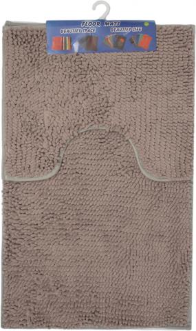 Набір килимків д/ванної кімнати Kornel 50х80/40х50 см сірий KL-46
