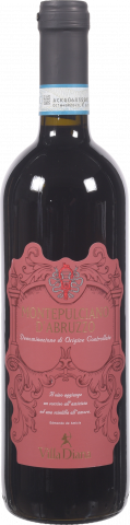 Вино Вілла Діана Монтепульчано д`Абруццо 0,75 л сух. червон. (Італія)