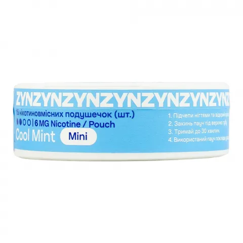 Нікотинові подушечки Zyn Cool Mint Mini Dry 6 мг