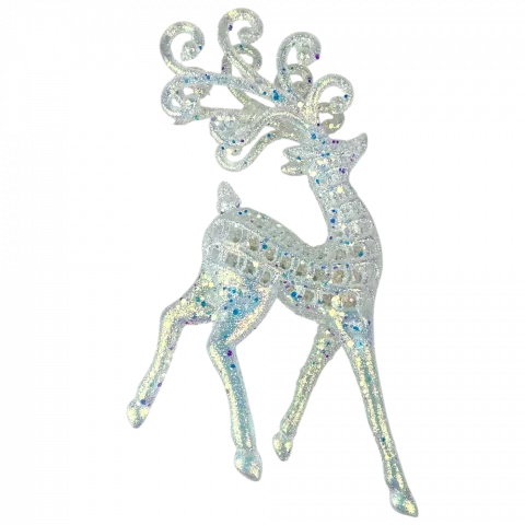 Підвіска ялинкова Олень 149 см гліттер арт. WH41194 9245 И945