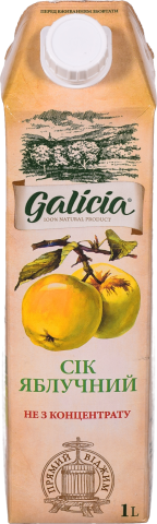 Сік Galicia 1 л Яблучний