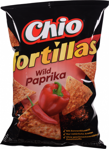 Чіпси Чіо Тортілас 125 г зі смаком дикої паприки