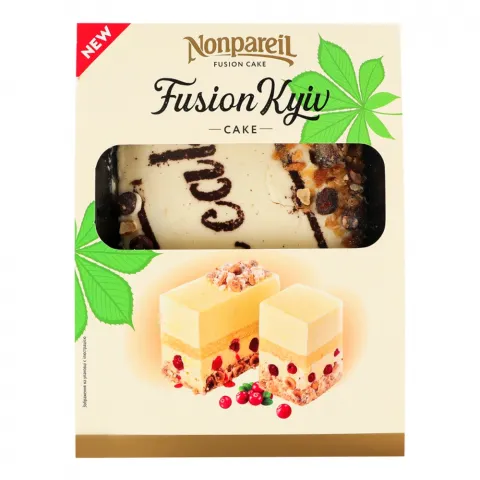 Торт Nonpareil 550 г Київський Фьюжн з журавлиною газ.уп.