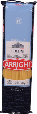 Макарони Arrighi 500 г 2 Фіделіні (Італія)